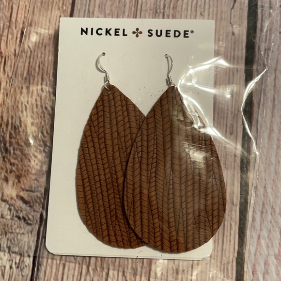 Nickel & Suede Jewelry - NEW!  Nickel & Suede Cedar Grove (MEDIUM)- Pair #2